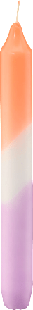 Stabkerze gedippt lila/orange, 2 St