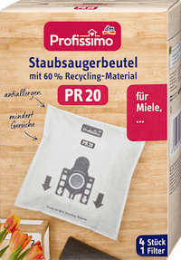 Stofzuigerzakken PR 20, 4 stuks