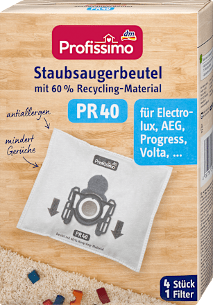 Stofzuigerzakken PR 40, 4 stuks