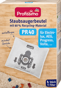 Stofzuigerzakken PR 40, 4 stuks