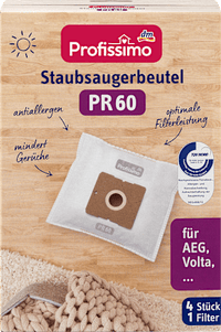 Stofzuigerzakken PR 60, 4 stuks