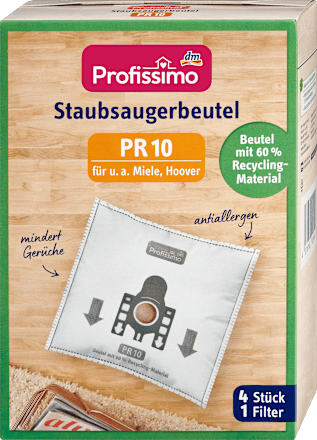 Staubsaugerbeutel PR10 & Filter, 4 St