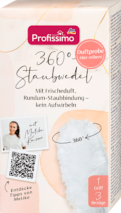 Staubwedel 360° mit Duft, Set: 1 Griff &3 Bezüge, 1 St Profissimo