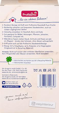 Staubwedel 360° mit Duft, Set: 1 Griff &3 Bezüge, 1 St Profissimo