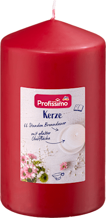 Profissimo Stumpenkerze glatt 140/80 Chili, 1 St