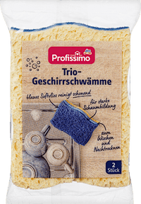 Trio afwassponsjes, 2 stuks