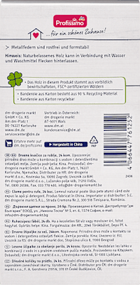 Wäscheklammern aus Holz, 24 St