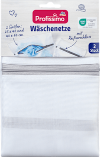 Wäschenetze mit Reißverschluss, 2 St