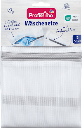Wäschenetze mit Reißverschluss, 2 St