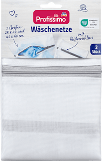 Wäschenetze mit Reißverschluss, 2 St