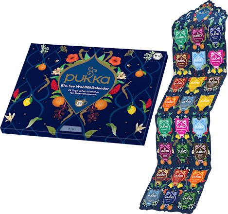 Adventskalender 2025, Biologische thee-welzijnskalender (24 theezakjes), 1 st.