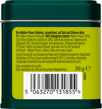 Grüner Tee Matcha, Tulsi Lemon, 30 g