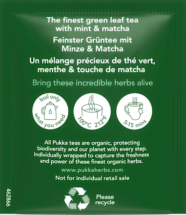 Grüner Tee "Mint Matcha Green" mit Minze & Matcha (20 Beutel), 30 g