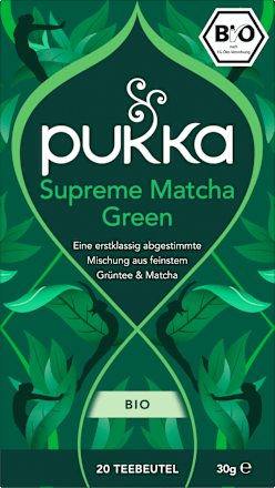 Groene thee "Supreme Matcha Green" met groene thee &amp; matcha (20 theezakjes), 30 g