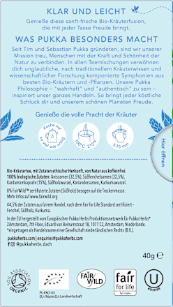 Kräutertee "After Dinner" mit Fenchel, Anis & Kardamom (20 Beutel), 40 g