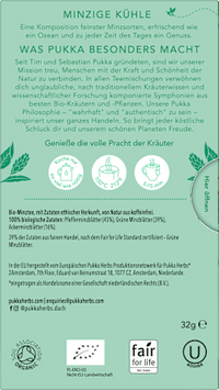 Kruidenthee "Three Mints" met pepermunt, groene munt en akkermunt (20 theezakjes), 32 g