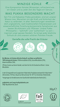 Kräutertee "Drei Minze" mit Pfefferminze, Grüner Minze & Ackerminze (20 Beutel), 32 g