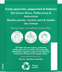 Kruidenthee "Three Mints" met pepermunt, groene munt en akkermunt (20 theezakjes), 32 g