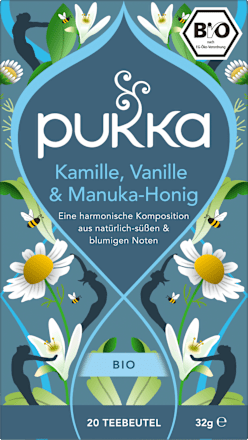 Kräutertee Kamille, Vanille & Manuka-Honig (20 Beutel), 32 g