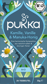 Kräutertee Kamille, Vanille & Manuka-Honig (20 Beutel), 32 g