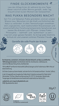 Kräutertee Kamille, Vanille & Manuka-Honig (20 Beutel), 32 g