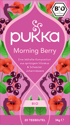 Kruidenthee "Morning Berry" met Hibiscus &amp; Zwarte Bes (20 theezakjes), 34 g