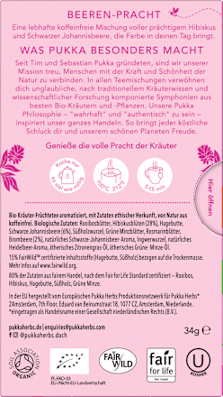 Kruidenthee "Morning Berry" met Hibiscus &amp; Zwarte Bes (20 theezakjes), 34 g