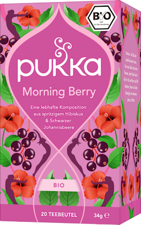 Kruidenthee "Morning Berry" met Hibiscus &amp; Zwarte Bes (20 theezakjes), 34 g