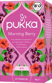 Kruidenthee "Morning Berry" met Hibiscus &amp; Zwarte Bes (20 theezakjes), 34 g