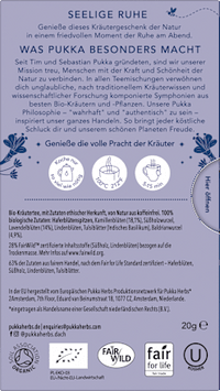 Kruidenthee "Night Time" met haverbloesemtop, lavendel &amp; lindebloesem (20 theezakjes), 20 g