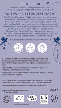 Kräutertee "Night Time" mit Kamille, Lavendel & Baldrian (20 Beutel), 20 g