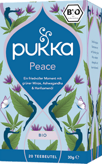 Kräutertee "Peace" mit Grüner Minze, Ashwagandha & Hanföl (20 Beutel), 30 g