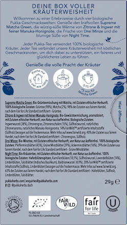 Kruidenthee selectie 4 theesoorten (20 theezakjes), 29 g