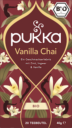 Kruidenthee "Vanilla Chai" met kaneel, gember &amp; vanille (20 theezakjes), 40 g