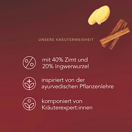 Kräutertee "Vanilla Chai" mit Zimt, Ingwer & Vanille (20 Beutel), 40 g