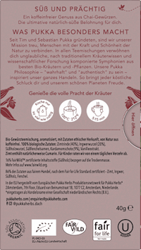 Kräutertee "Vanilla Chai" mit Zimt, Ingwer & Vanille (20 Beutel), 40 g