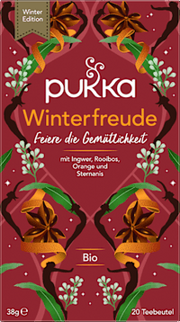 Kräutertee "Winterfreude" mit Ingwer, Rooibos, Orange & Sternanis (20 Beutel), 38 g