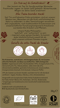 Kräutertee "Winterfreude" mit Ingwer, Rooibos, Orange & Sternanis (20 Beutel), 38 g