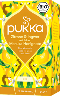 Kruidenthee Citroen &amp; Gember met Manuka Honing (20 theezakjes), 34 g