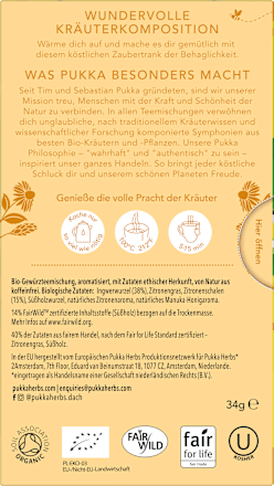 Kräutertee Zitrone & Ingwer mit Manuka-Honignote (20 Beutel), 34 g
