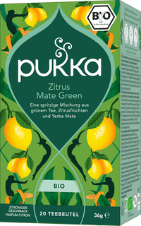 pukka Kräutertee, Zitrus Mate Green (20 Beutel), 36 g