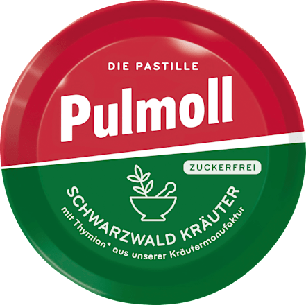Pastillen, Schwarzwald Kräuter zuckerfrei, 50 g Pulmoll