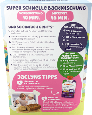 Backmischung Bluey Bananenbrot Hafer & Dinkel ab 3 Jahren, 350 g