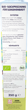 Backmischung Bluey Bananenbrot Hafer & Dinkel ab 3 Jahren, 350 g