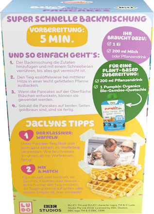 Backmischung Bluey Pancakes Hafer & Dinkel ab 3 Jahren, 200 g
