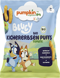 Kindersnack Bluey Kichererbsen Puffs Tomate ab 3 Jahren, 20 g
