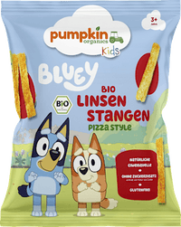 Kindersnack Bluey Linsen Stangen Pizza Style ab 3 Jahren, 30 g