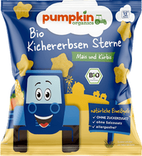 Kindersnack Kichererbsen Sterne mit Mais & Kürbis, ab 12 Monaten, 20 g
