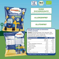 Kindersnack Kichererbsen Sterne mit Mais & Kürbis, ab 12 Monaten, 20 g