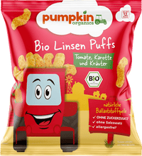 Kindersnack Linsen Puffs mit Tomate, Karotte & Kräutern ab 1 Jahr, 20 g